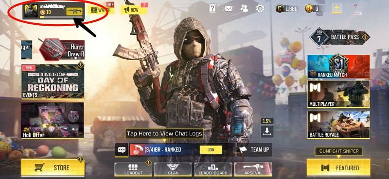 Profile icon in COD Mobile