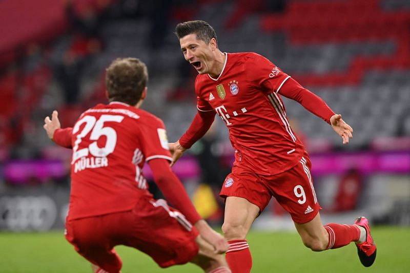 Robert Lewandowski has scored 32 goals in the Bundesliga this season