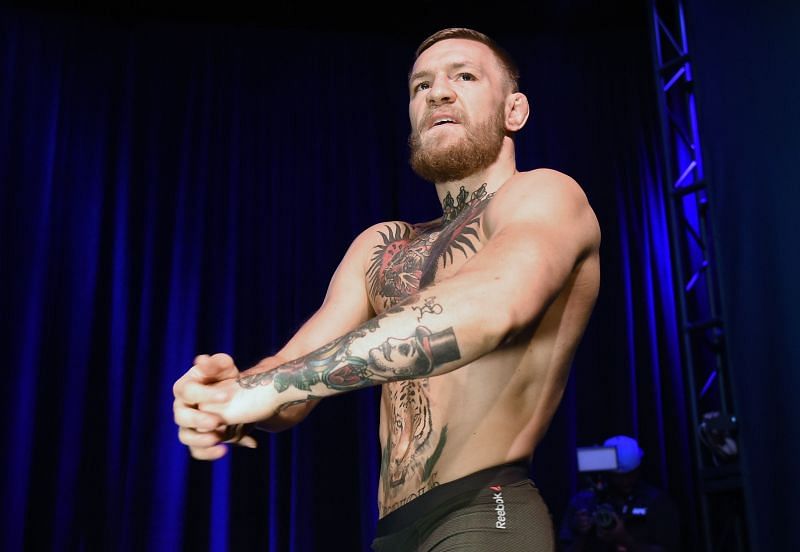 Two fights where Conor McGregor had to use crutches post-fight