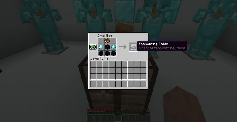 Many blocks can only be crafted or obtained using diamonds (Image via Minecraft)