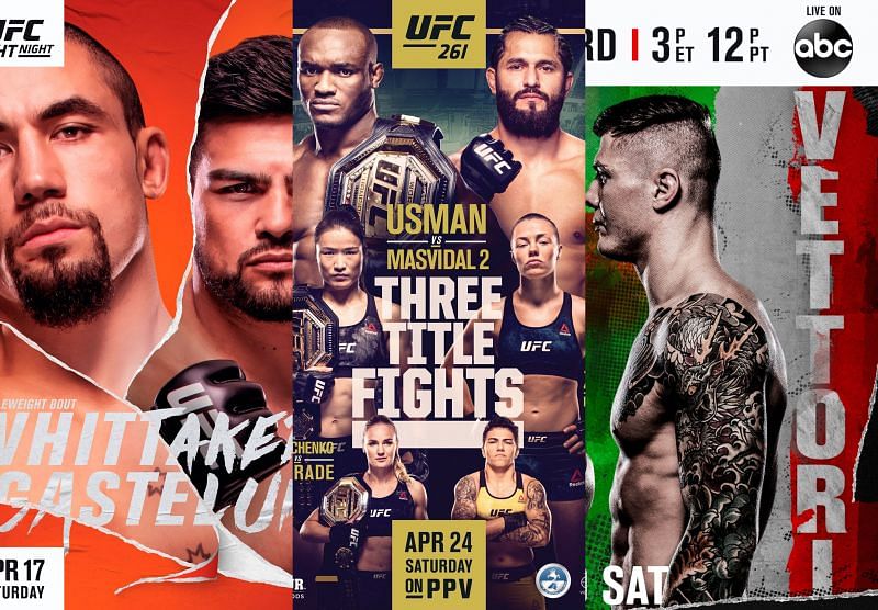 UFC on ESPN 22, UFC 261, UFC on ABC 2