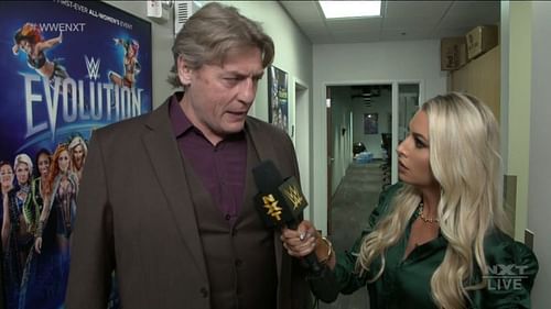 NXT General Manager William Regal on tonight's show