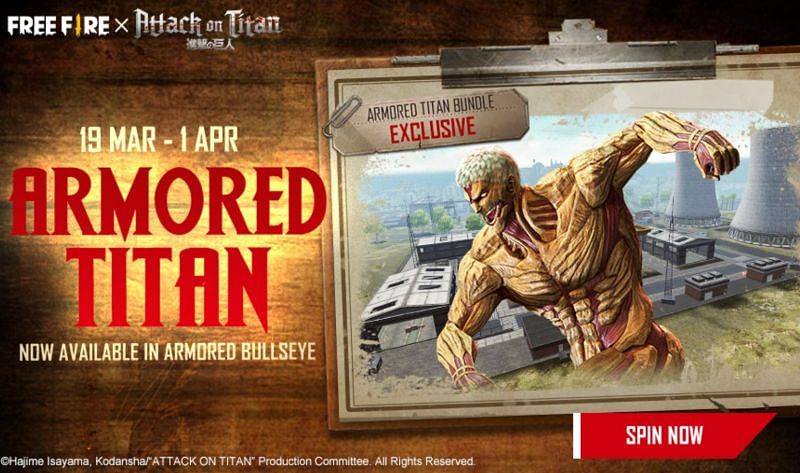 The New Armored Titan bundle is available in Free Fire.