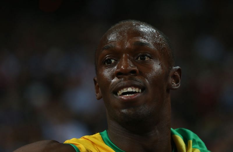 Usian Bolt during the 2012 London Olympics