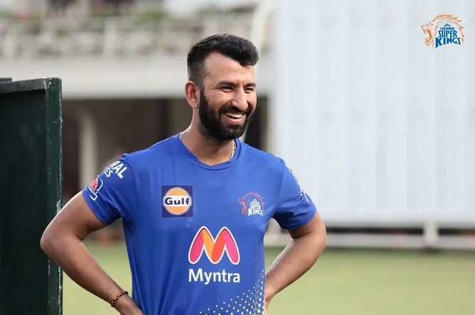 IPL 2021: [Watch] Cheteshwar Pujara smokes a few into the stands during CSK practice session