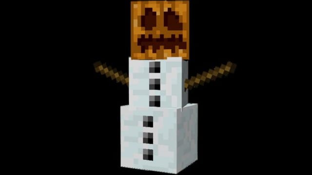 How to make a snowman in Minecraft