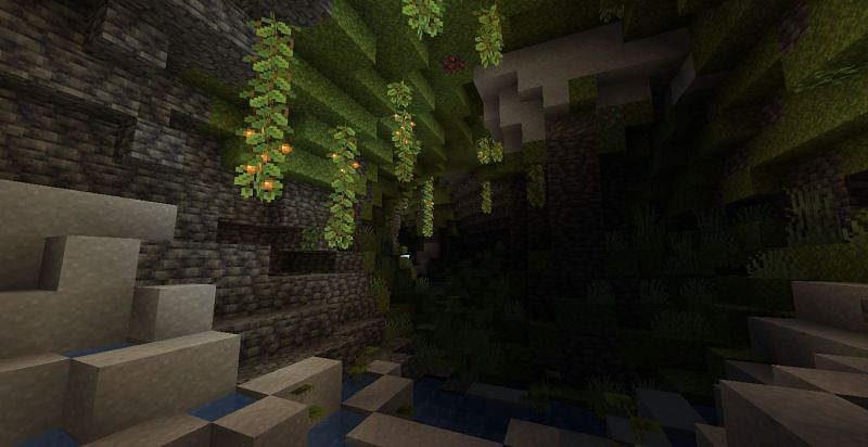 Ore generation and distribution under y level 0 have also been tweaked (Image via Mojang)