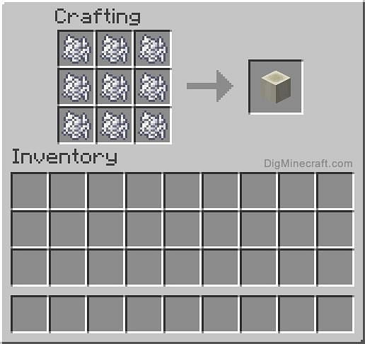 Minecraft bonemeal block (Image via cromalinsupport.com)