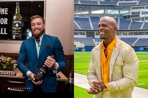 Conor McGregor (left), Terry Crews (right) via Instagram