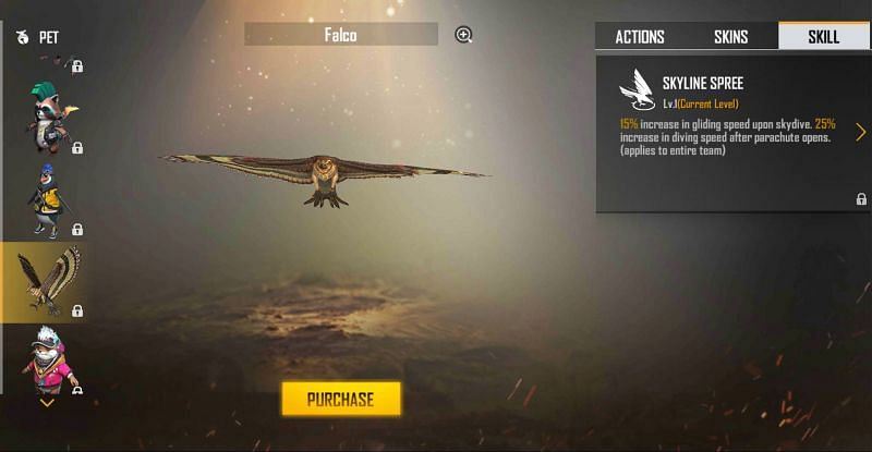 Falco Pet in Free Fire