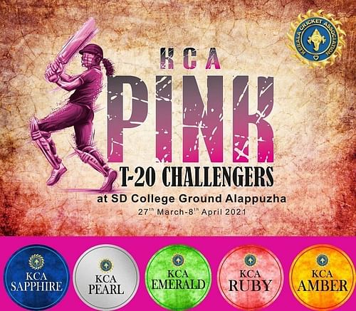 Dream11 Team for Team Amber vs Team Emerald - KCA Pink T20 Challengers.