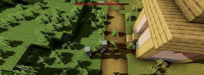 A Raid in Progress; Image via Minecraft