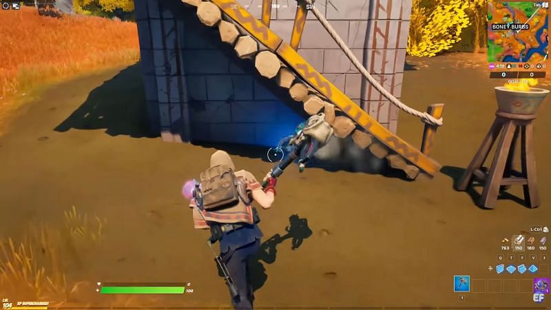 Second artifact location for Fortnite Spire Challenges(Image via YouTube/EveryDay FN)
