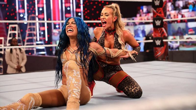 Sasha Banks defeated Carmella at TLC 2020 and the 2021 Royal Rumble