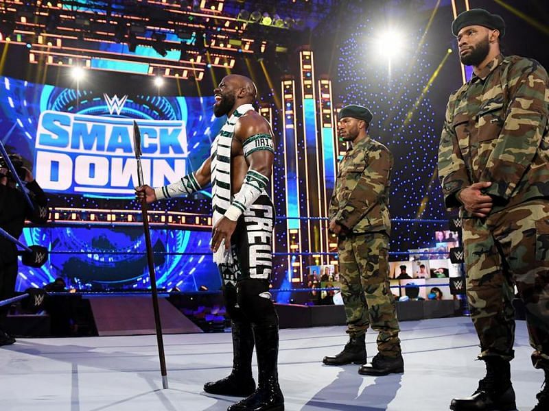 Apollo Crews and his &quot;Elite Guard&quot;