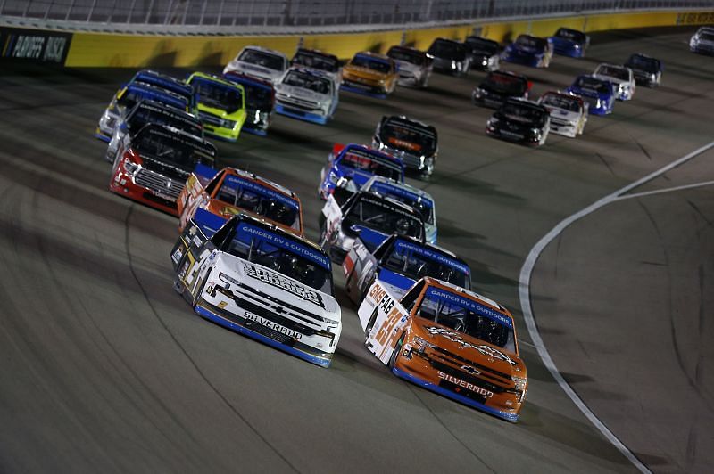 Ben Rhodes will start from pole for Bucked Up 200 Friday. Photo by Brian Lawdermilk/Getty Images