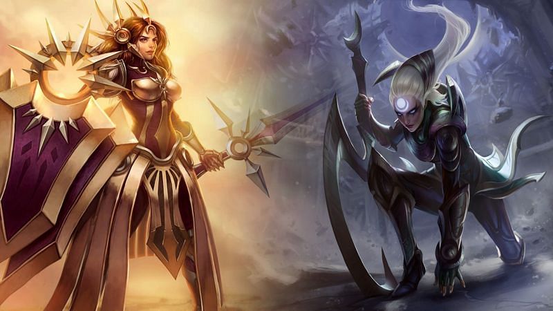 Leona (*L)and Diana were childhood friends (Image via Riot Games)