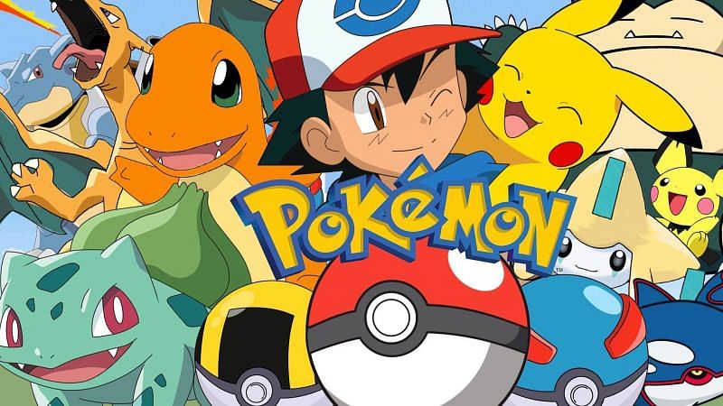 Ash Ketchum alongside some popular Pokemon in the anime (Image via The Pokemon Company)