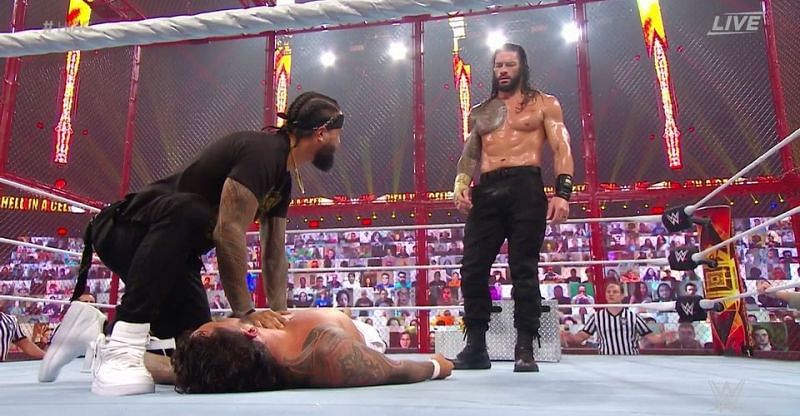 Jimmy Uso tried to help his brother at Hell in a Cell 2020