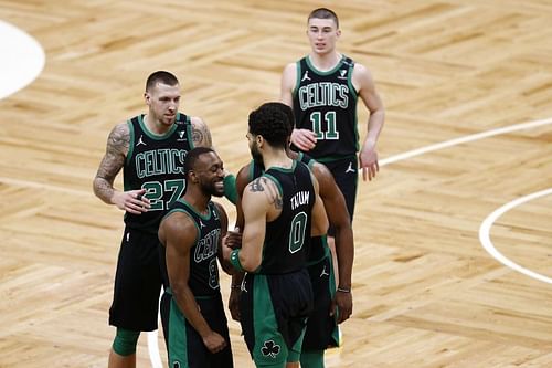 The Boston Celtics improved to 18-17 with the win