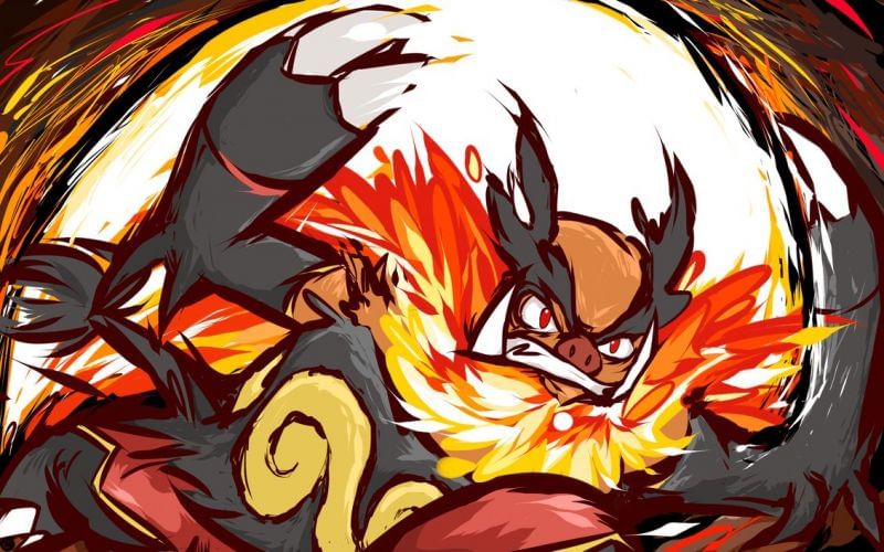 Download Red Charizard - an intimidating Pokemon Fire Type Wallpaper