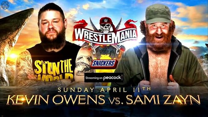 "Too bad it's not for a title!" - WWE veteran comments on Kevin Owens vs. Sami Zayn WrestleMania match