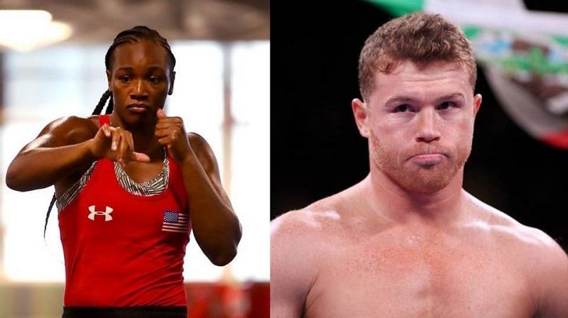 Claressa Shields (left); Canelo Alvarez (right)