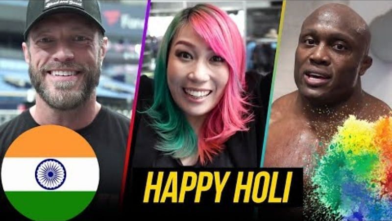 WWE सुपरस्टार्स ने भारतीय फैंस को होली की बधाई दी
