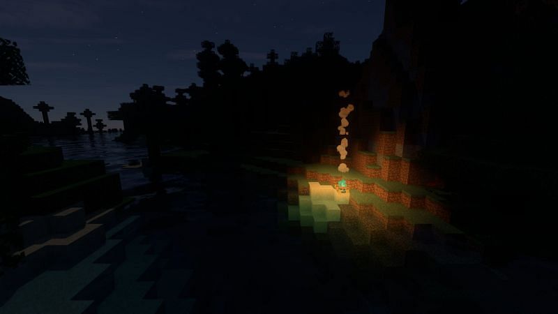 Flashing Lights (Image via Minecraft)