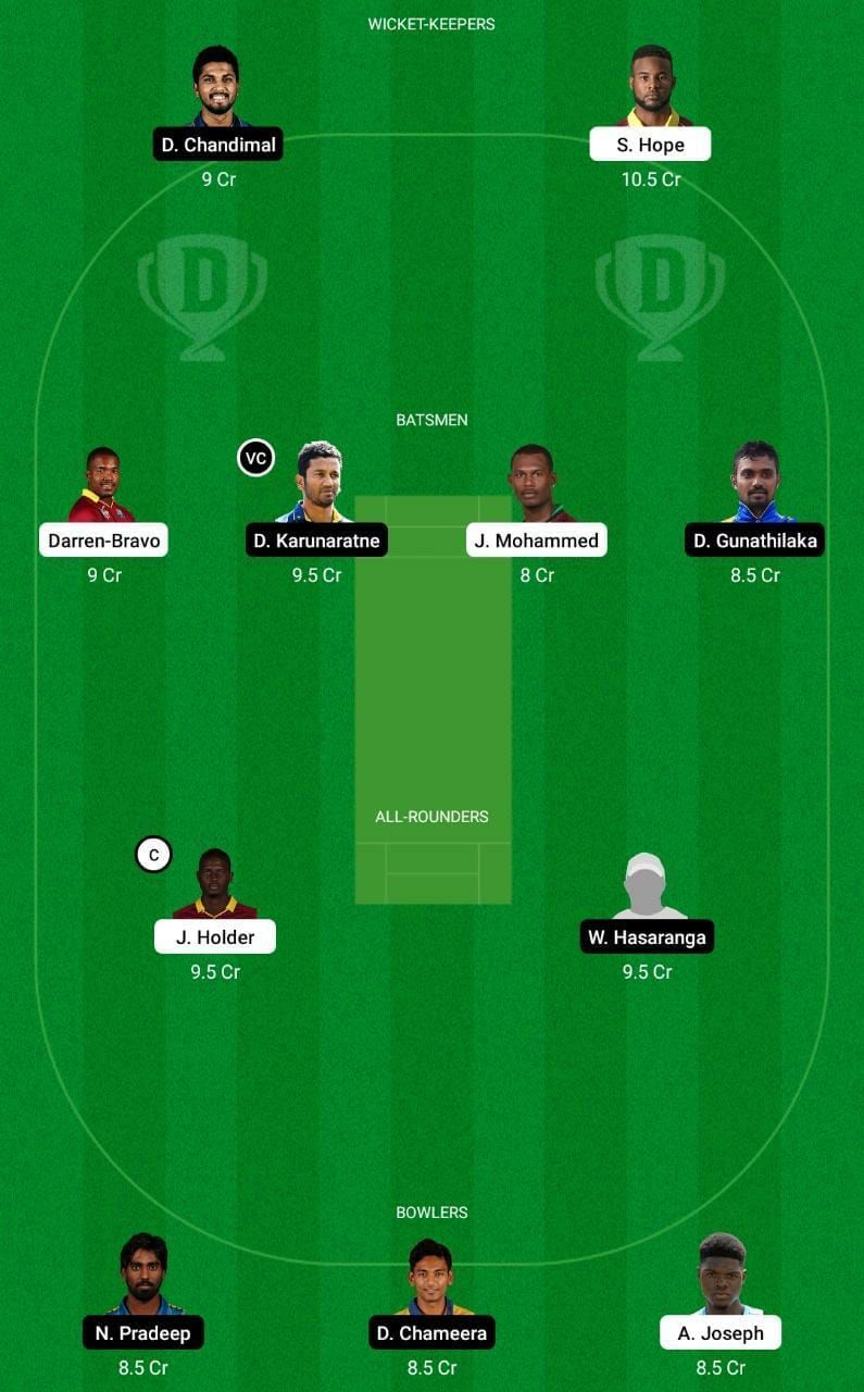 WI vs SL 3rd ODI Dream11 Tips