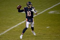 What did Mitchell Trubisky’s fiancé say in her farewell message to the Chicago Bears?