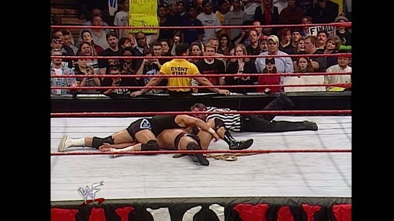 Al Snow defeated The Rock in a brahma bullrope match on Monday Night RAW