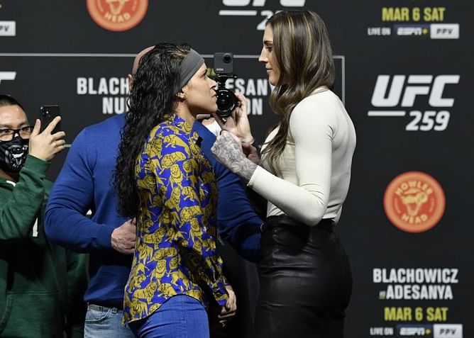 "I'm gonna keep this belt forever" - Amanda Nunes warns Megan Anderson that she will 'pass' her at UFC 259