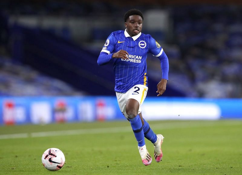 Tariq Lamptey in Brighton &amp; Hove Albion&#039;s Premier League clash against West Bromwich Albion