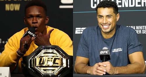 Israel Adesanya (Left) believes that Carlos Ulberg (Right) is eventually going to become UFC light heavyweight champion