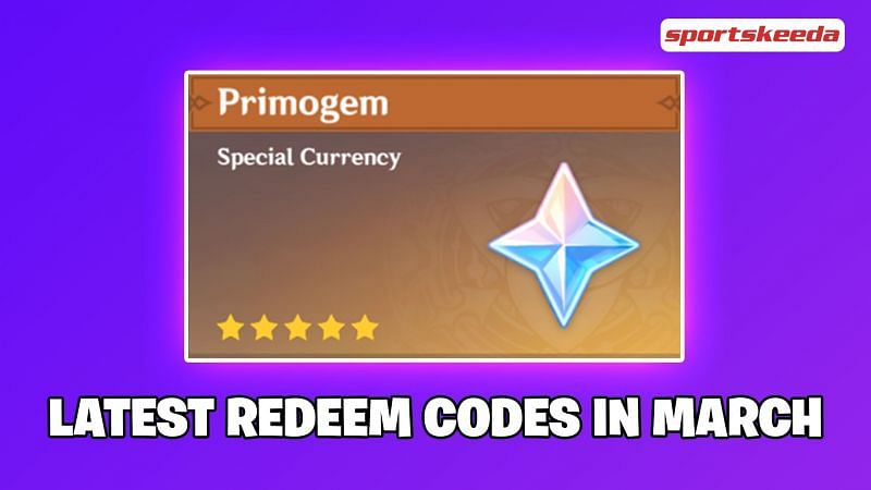 Latest Genshin Impact Redeem codes to get free Primogems in March 2021 (Image via Sportskeeda)