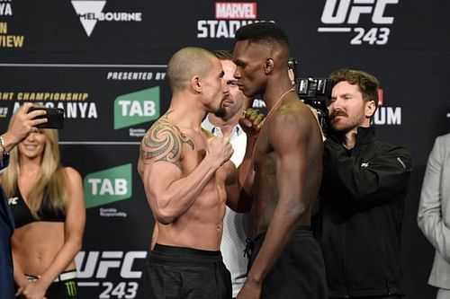 Israel Adesanya faced Robert Whittaker in 2019 for the UFC middleweight title.