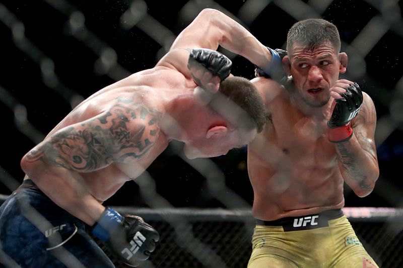 Rafael Dos Anjos has been called out for a fight by Islam Makhachev after their initial booking fell apart in 2020.