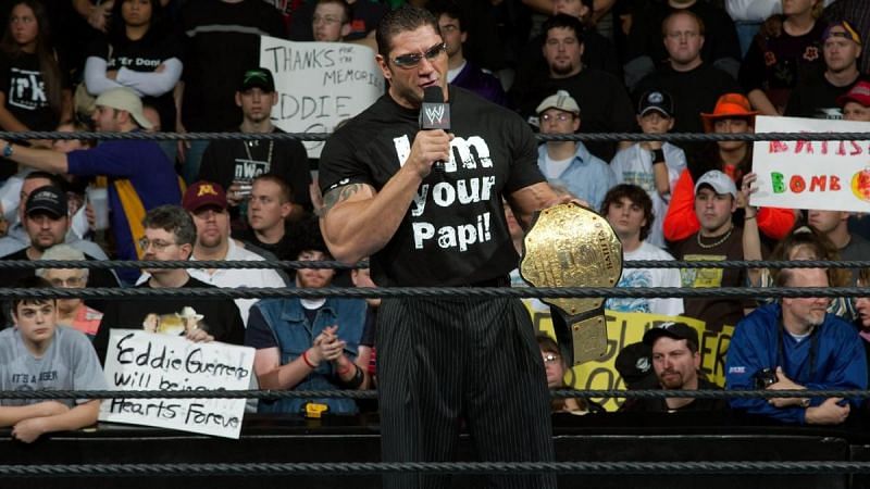 Batista won multiple WWE championships