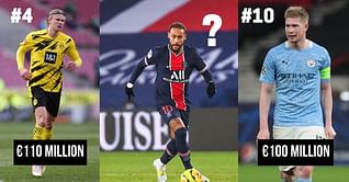 10 most valuable football players in the world - March 2021