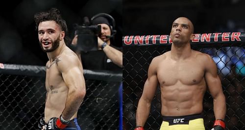 Shane Burgos (Left) and Edson Barboza (Right) are set to meet each other at UFC 262 in April 2021.