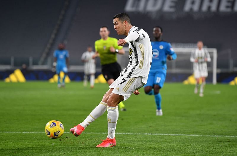 Cristiano Ronaldo in action for Juventus