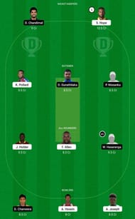 WI vs SL 2nd ODI Dream11 Tips