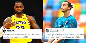 Twitter explodes following war of words between Zlatan Ibrahimovic and LeBron James