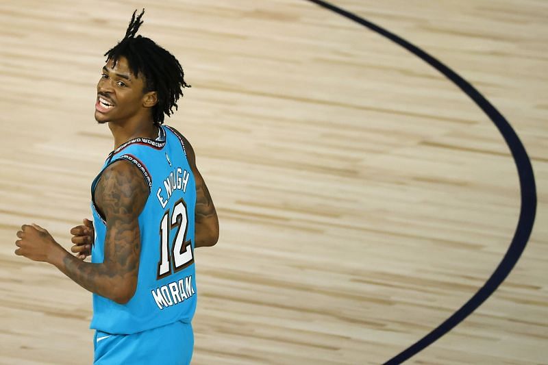 Ja Morant #12 of the Memphis Grizzlies.