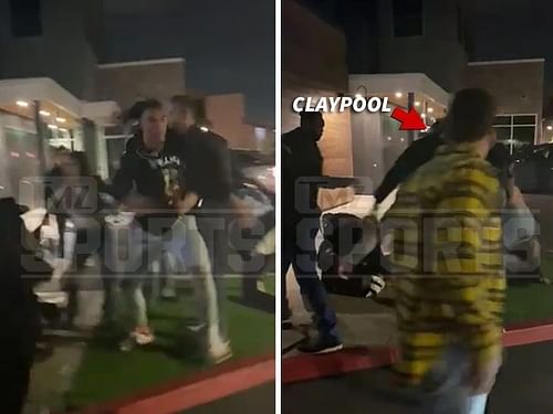 Chase Claypool gets embroiled in a bar fight in California. Credit: TMZ Sports