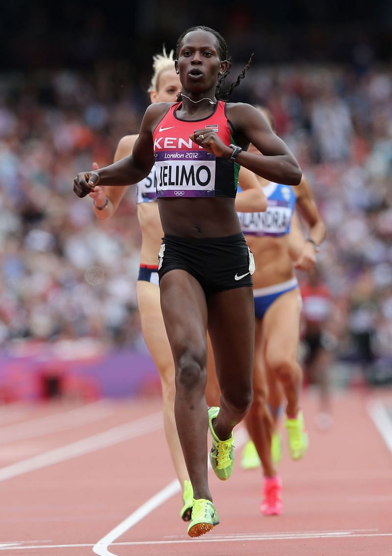 Pamela Jelimo at the London 2012 Olympic Games