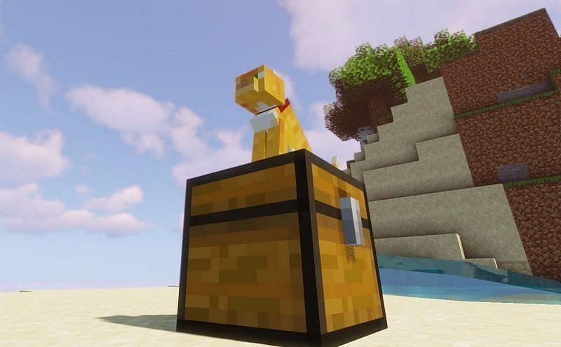 Pufferfish can help players deal with a stubborn cat in Minecraft (Image via Minecraft)