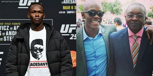 Israel Adesanya and his father Oluwafemi Adesanya