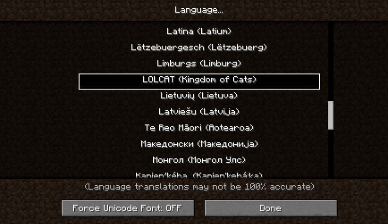 What in the world is a LOLCAT? (Image via Minecraft)